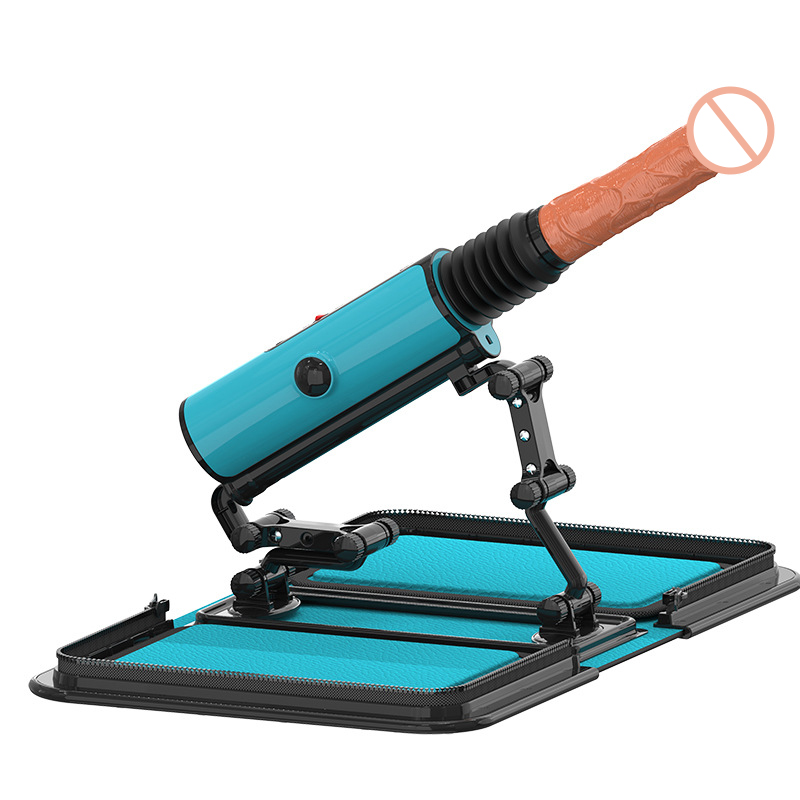 Remote Control Carry Case Sex Machine With Warming Dildo - 