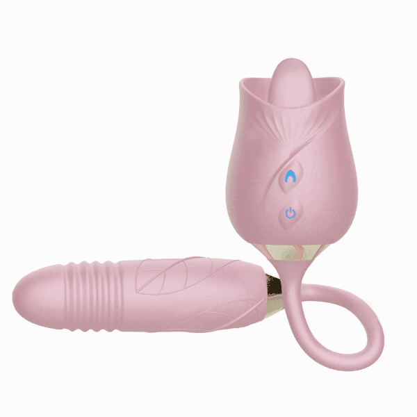 Rose Tongue Extender Dildo Vibrators Sex Toys For Woman - 