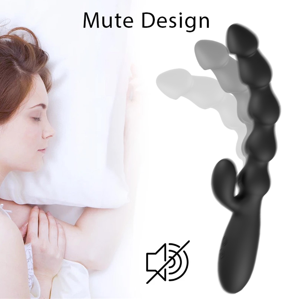 10 Speeds Dual Motor Vibraing Anal Beads - 