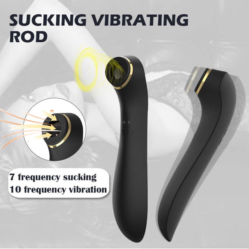 2-in-1 Sucking & Vibrating Double-headed Massager - 