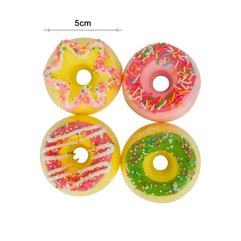 4pcs/set Donut Style Handmade Bubble Bath Ball - 