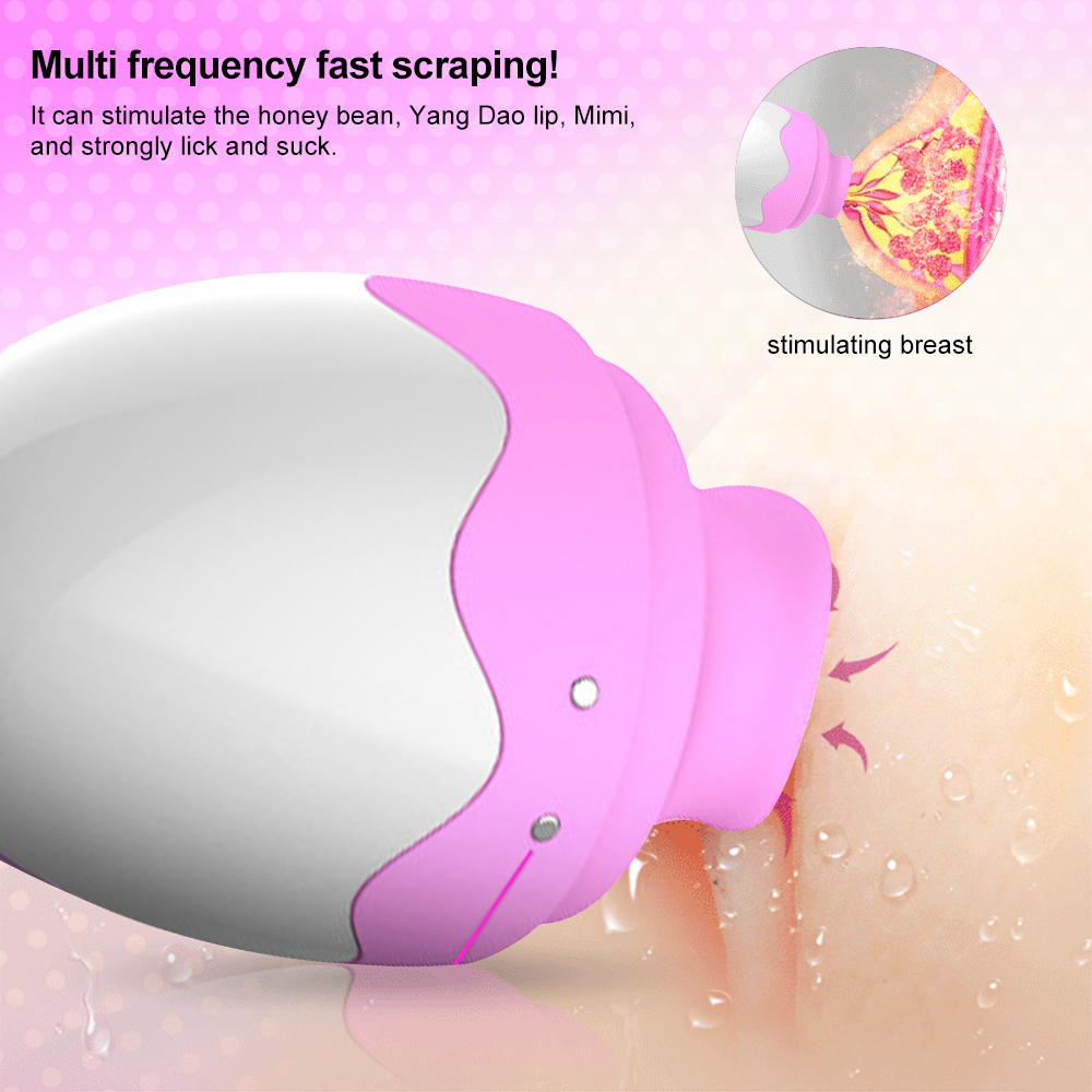 Clitoris Tongue Stimulator Egg Nipple Massager - 