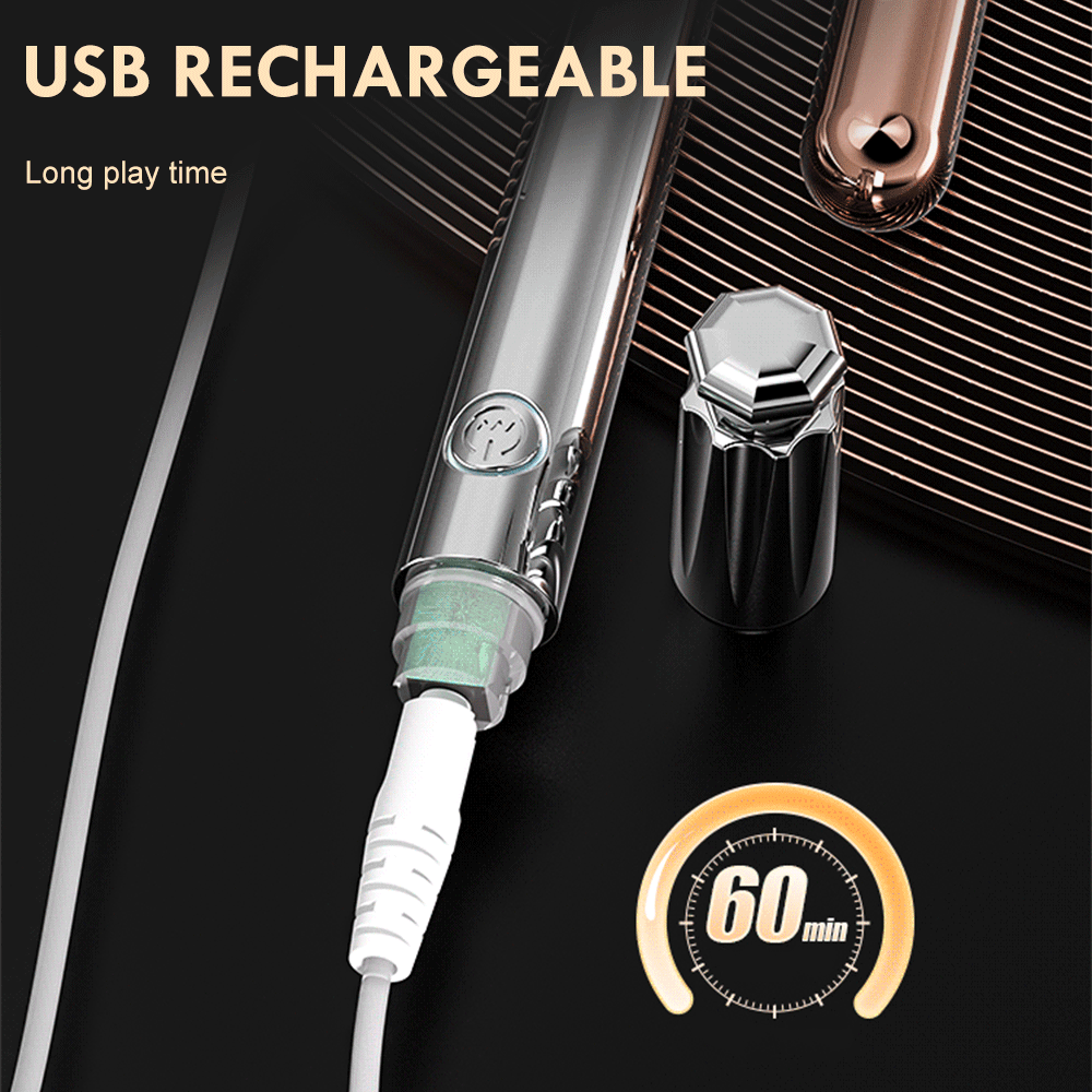 10 Frequency Strong Shock Slim Discreet Vibrator Full Body Massage Anal Breast Vaginal Stimulation Sex Toy - 