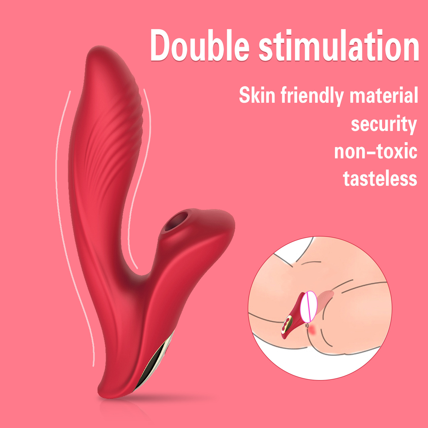 2-in-1 Sucking And Vibrating Wearbable Panty Vibrator - 