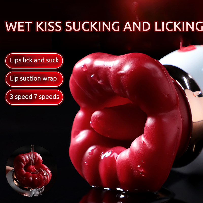 Rose Flame Sucking & Licking Tongue Vibrator Clitoral Nipple Stimulation Sex Toy - 