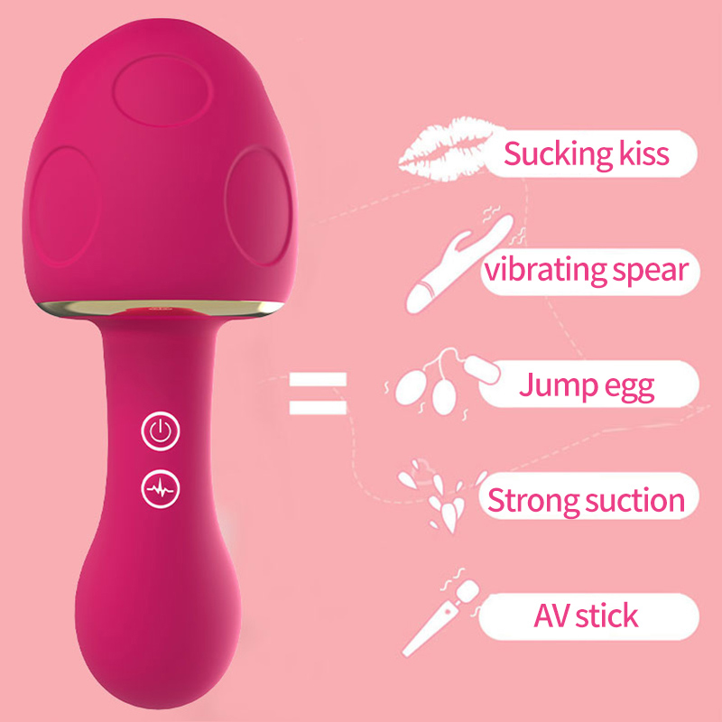 Sucking Mushroom Vibrator G-spot Clitoral Stimulation Adult Female Masturbation Massager - 