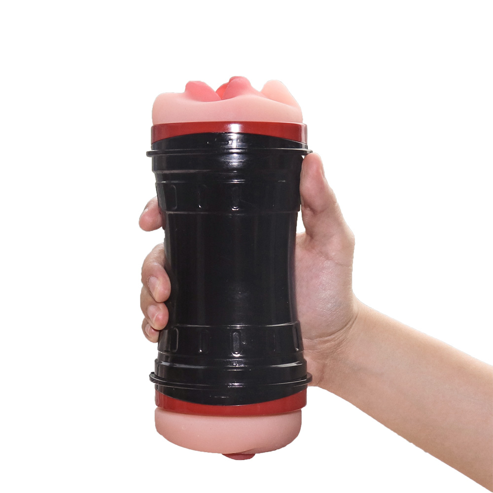 Double Headed Masturbation Cup Soft Silicone Pocket Pussy - 