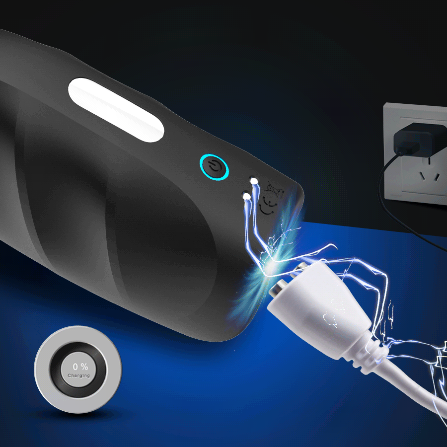 Penis Training Vibration Massage Aircraft Cup Man Sex Toy - 