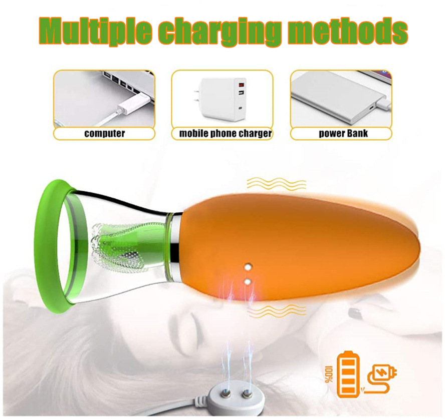 Clitoral Sucker 3+7 Sucking Mode Silicone Vibrator - 