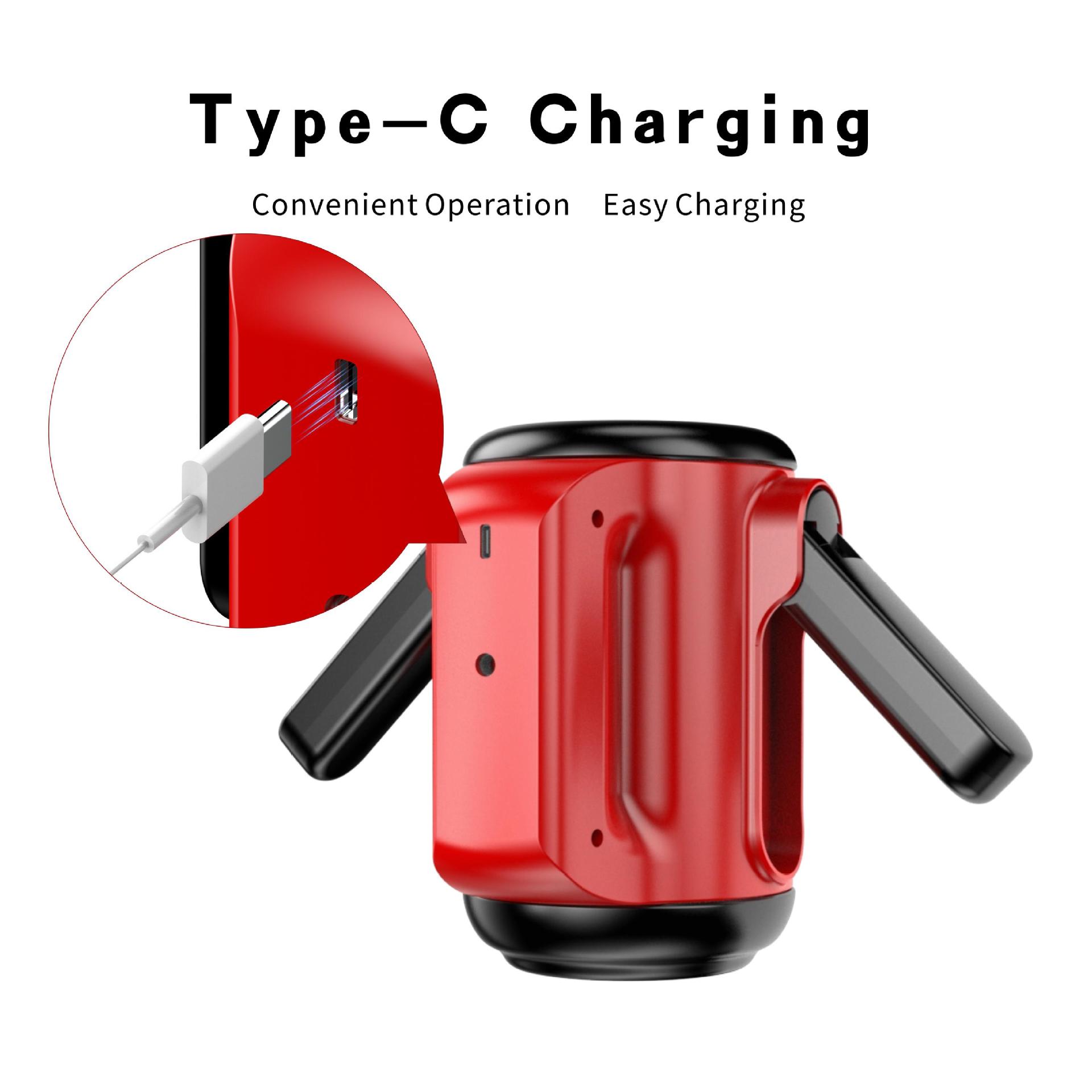 Handheld Telescopic Vibrating Masturbation Cup Male Sex Toy - 