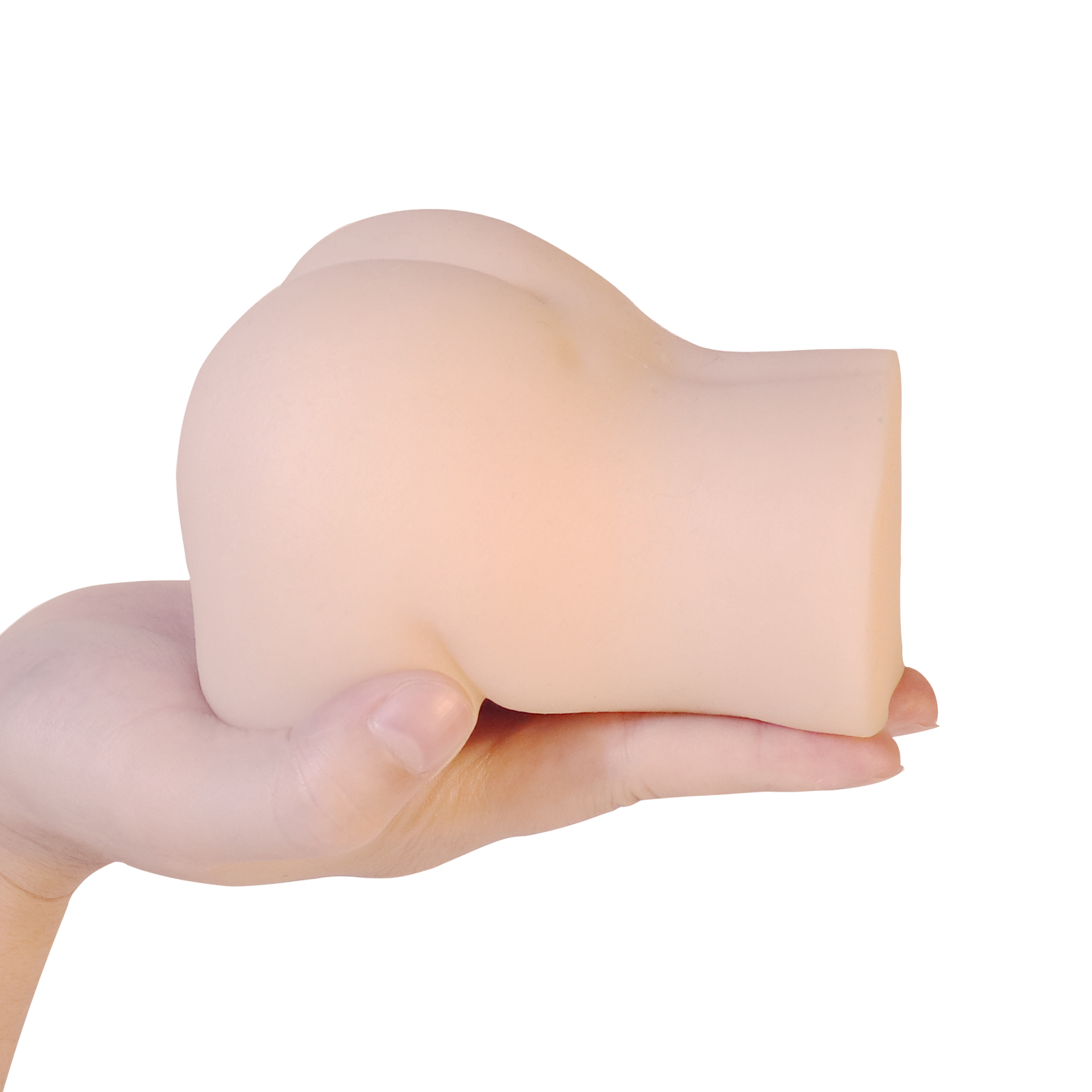 Simulated Dual-channel Male Masturbator 1.2kg Adult Toy Fleshy Pocket Pussy with Vagina & Anal - 