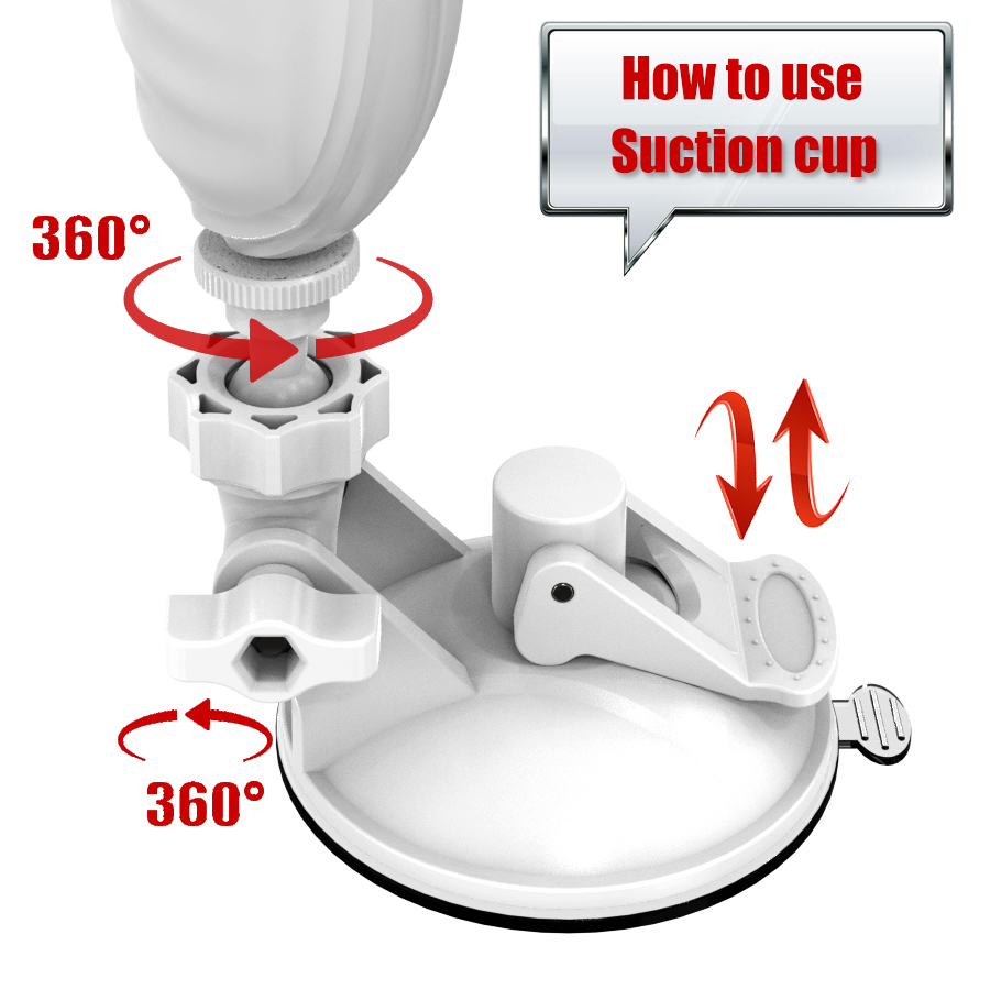 Hand Free 2-in-1 Telescopic Vibrating Dildo Machine - 