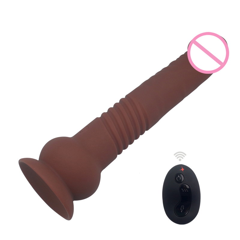 The Commander Remote Control Telescopic Vibrating Dildo - 