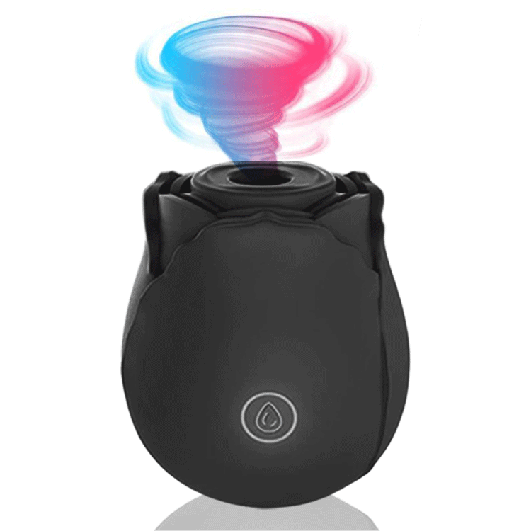 Black Rose Automatic Suction Female Masturbation Massager - 