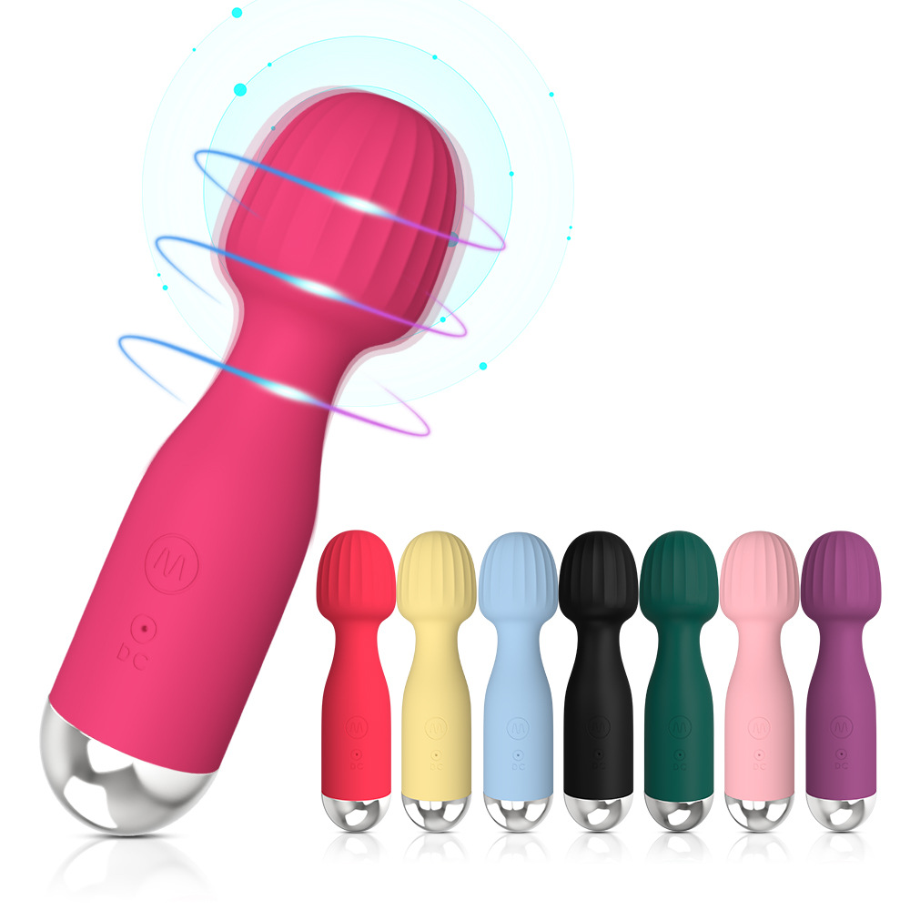 Mini Mushroom-head Wand Vibrator Clitoral G-Spot Stimulation Female Masturbation Toy - 