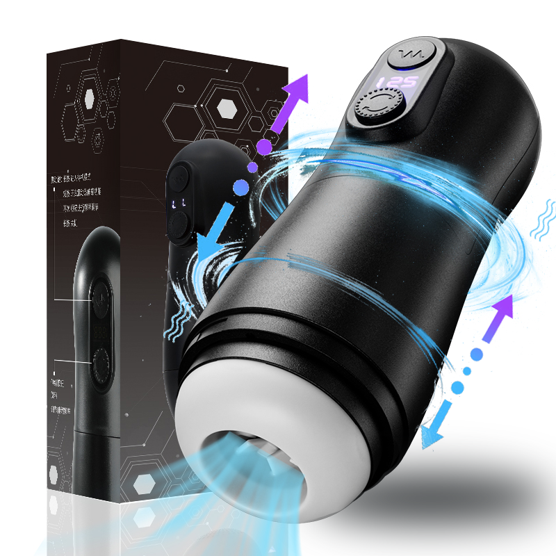 Diver Pro Heating Telescopic Sucking And Vibrating Male Mastubator - 