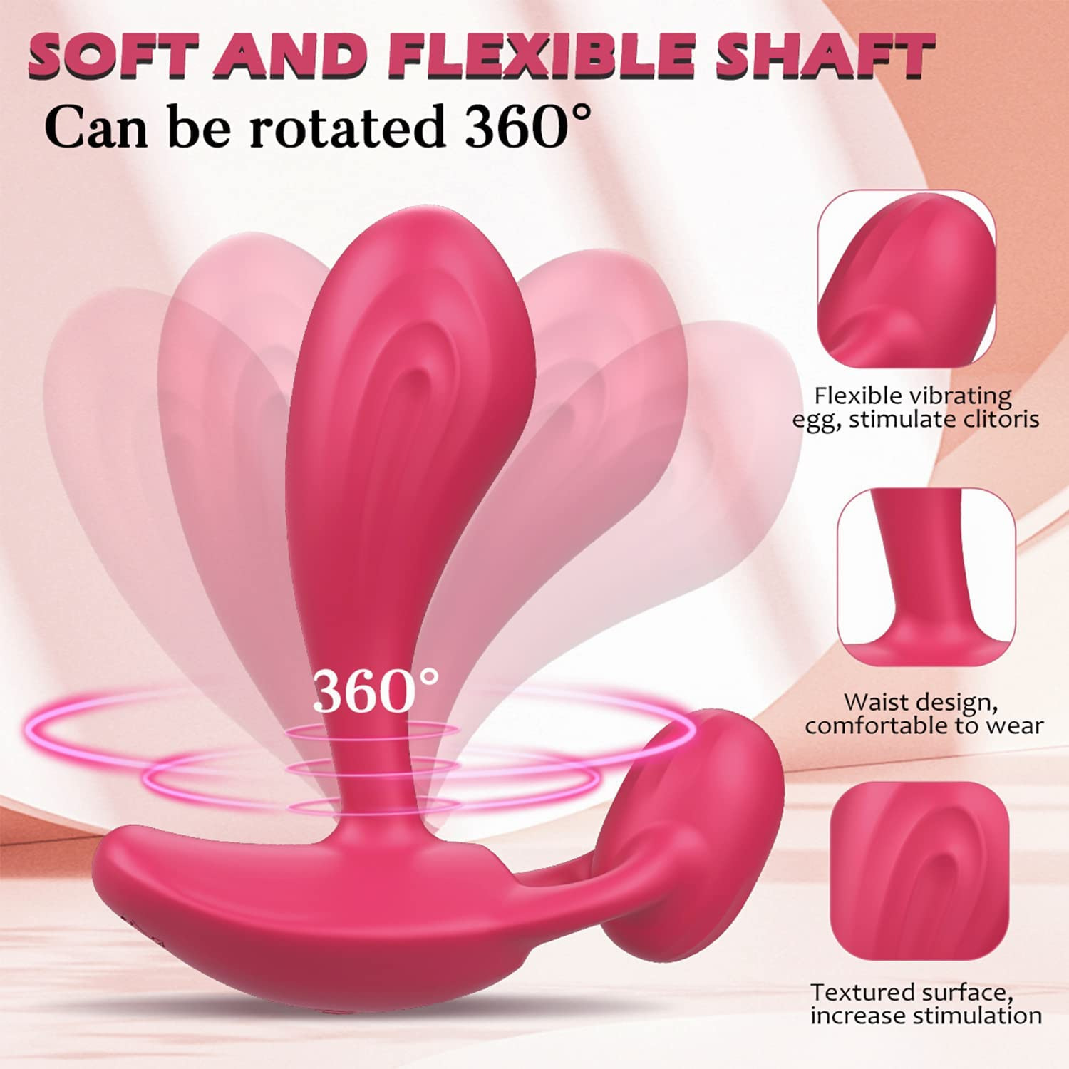 App Remote Control Double Shock Rotating Clit Stimulating Panty Vibrator - 