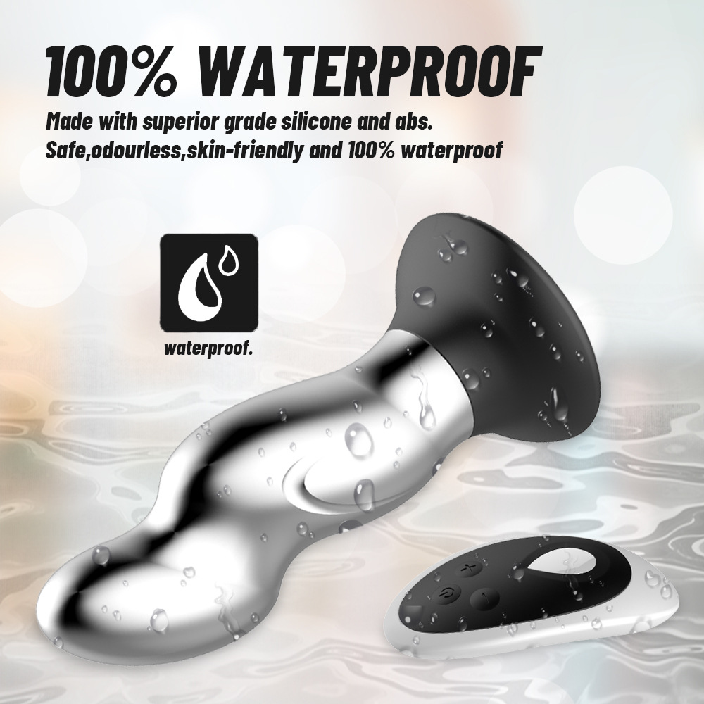 10 Vibrating Modes Remote Control Anal Plug - 