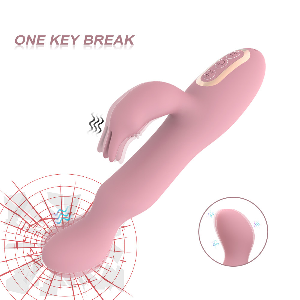 Curved Design 10 Frequency Vibration Rabbit Vibrator G-Spot Clitoral Stimulation Masturbation Toys - 