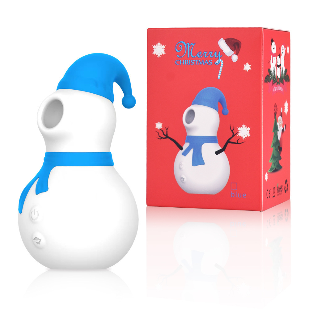 Female Breast Sucking Vibration 10 Frequency Snowman Sucking Device Usb Magnetic Suction Charging Multifunctional Sex Masturbation Device - 