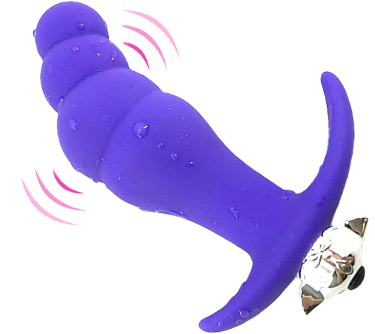 Female Pull Bead Anal Plug Vibrator Sex Toy For Adults - 