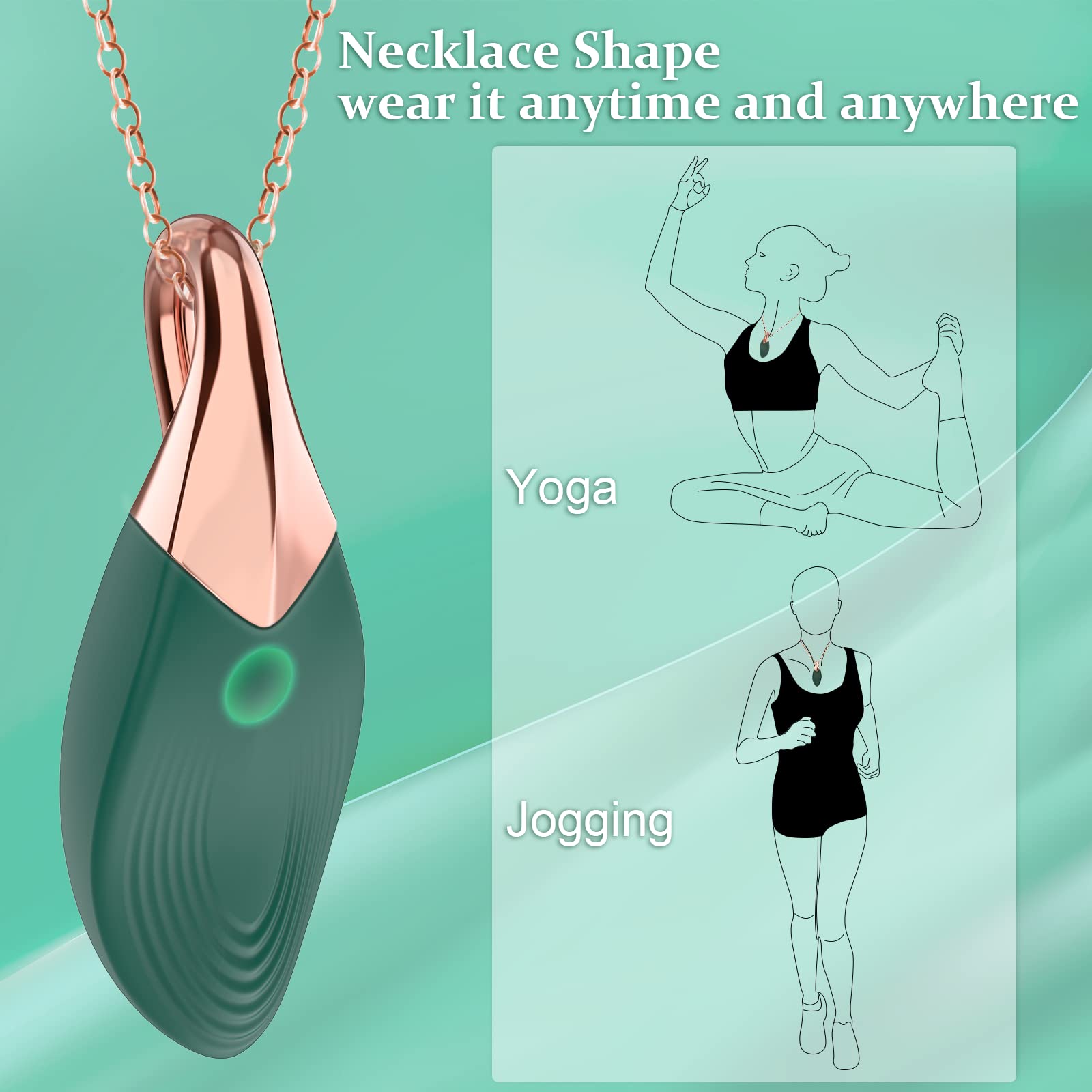 Leaf Necklace Vibrator Bullet Vibrator For Female - 