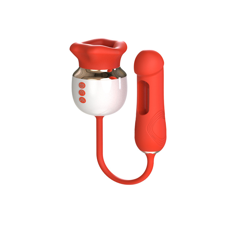 Big Mouth 7 Sucking & Tongue Licking Vibrator Clit Sucker With Flapping Sex Toy For Female - 