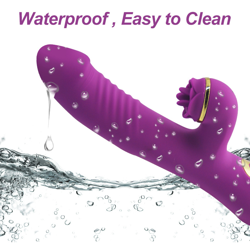 Acacia Rose 2-in-1 Slapping Strong Shock G-spot Massage Stick - 