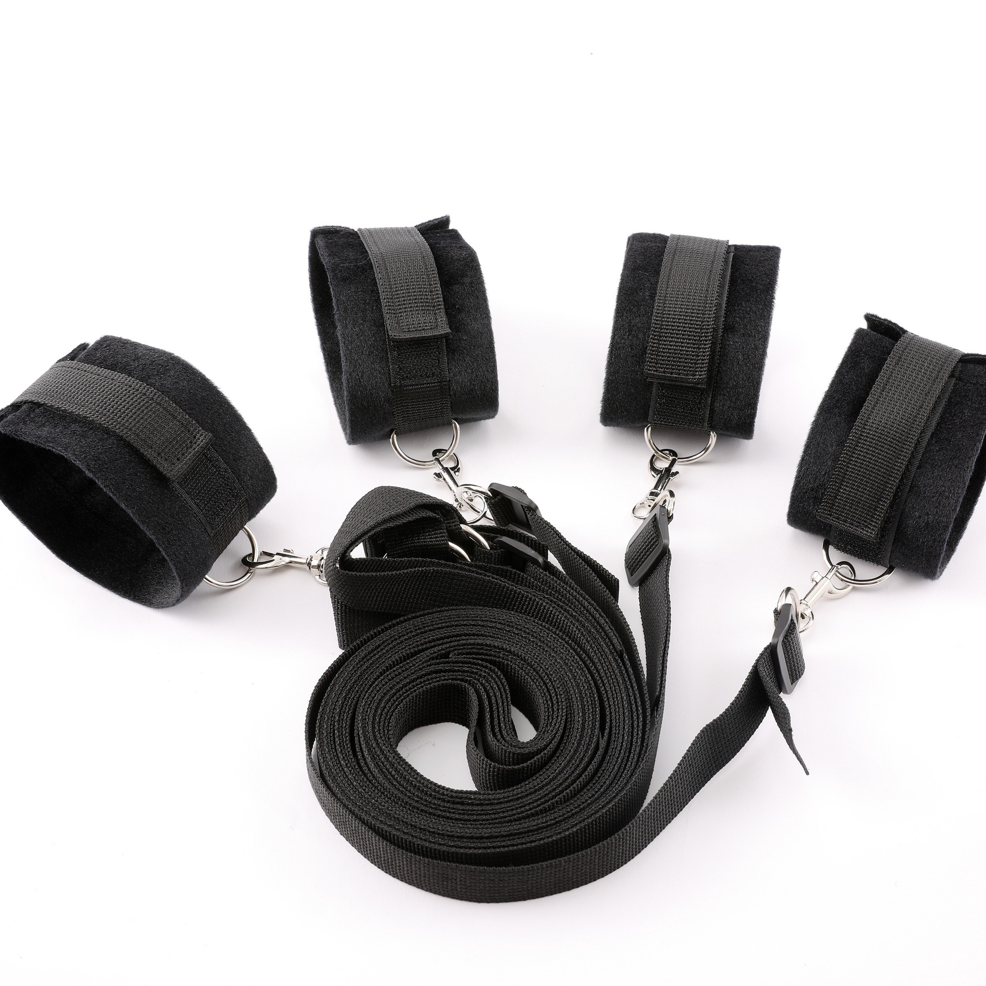 Bed Extender Restraint System, Passion Binding Kit, Including Wrist Cuff And Ankle Cuff - 