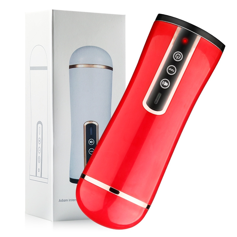 Aircraft Cup Men's Electric Telescopic Vacuum Oral Masturbation Cup Adult Sex Products Penis Trainer - 