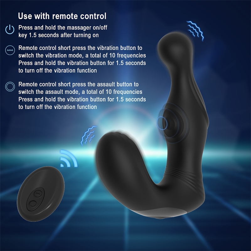 Wireless Remote Control Male Prostate Massage Vibrator - 