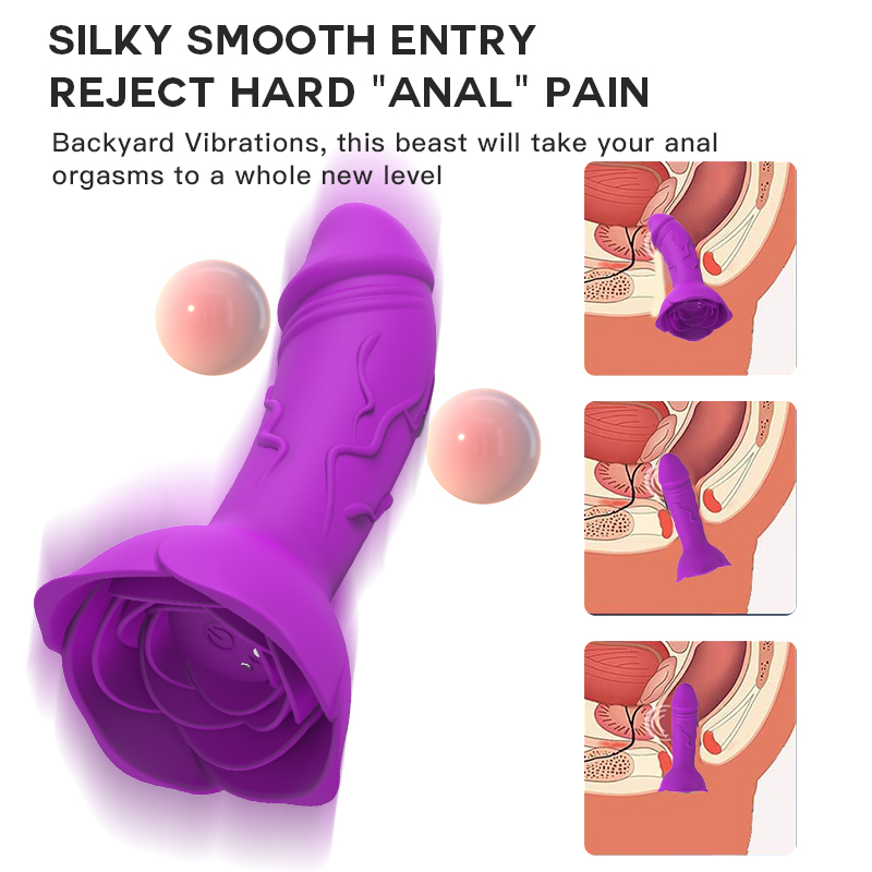 Wireless Remote Control Vibrating Rose G Spot Stimulator - 