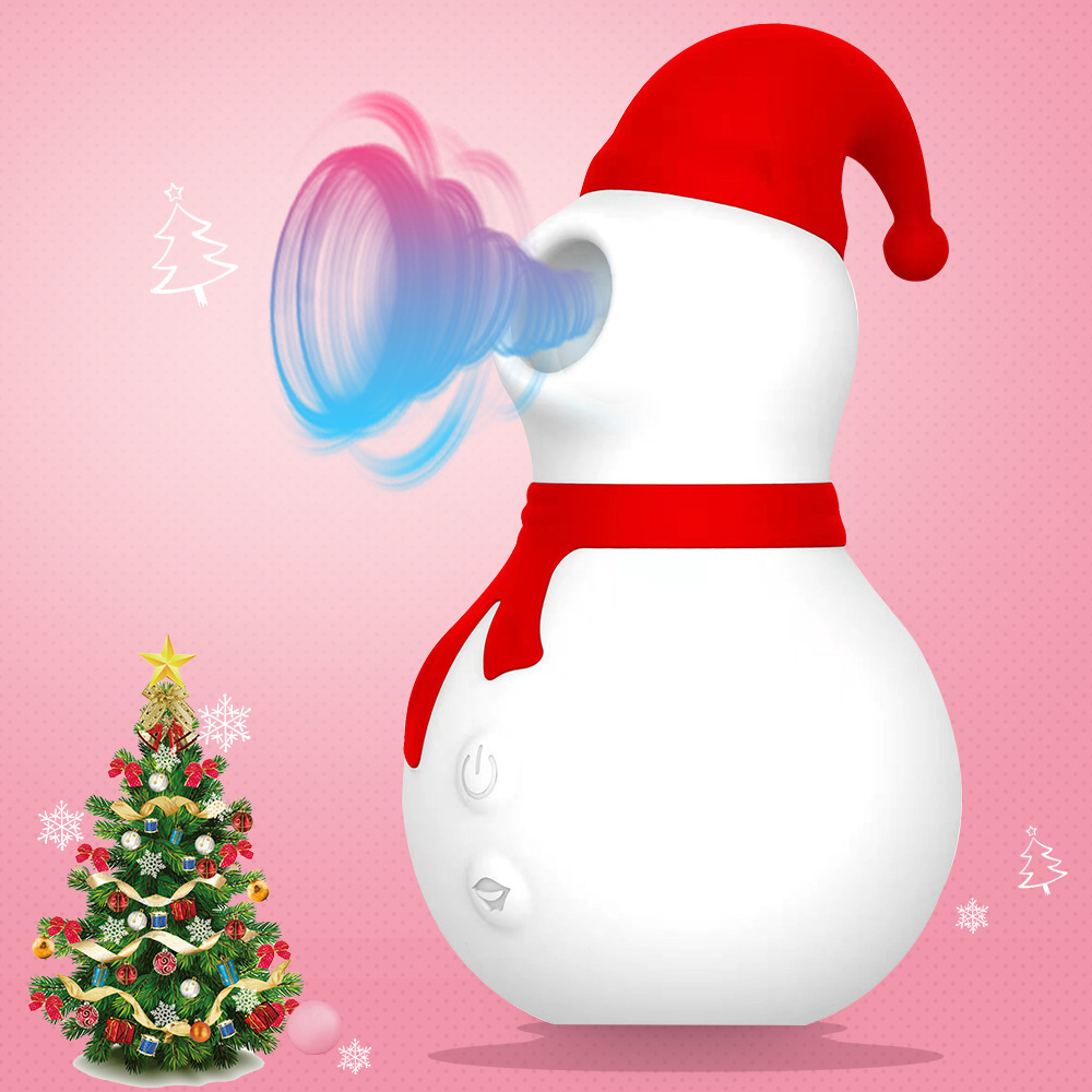 Female Breast Sucking Vibration 10 Frequency Snowman Sucking Device Usb Magnetic Suction Charging Multifunctional Sex Masturbation Device - 