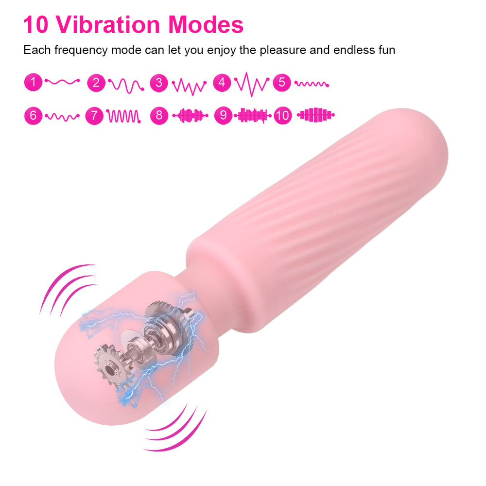 Magic Wand Pocket Vibrator Nipple Clitoris Stimulator Wand - 