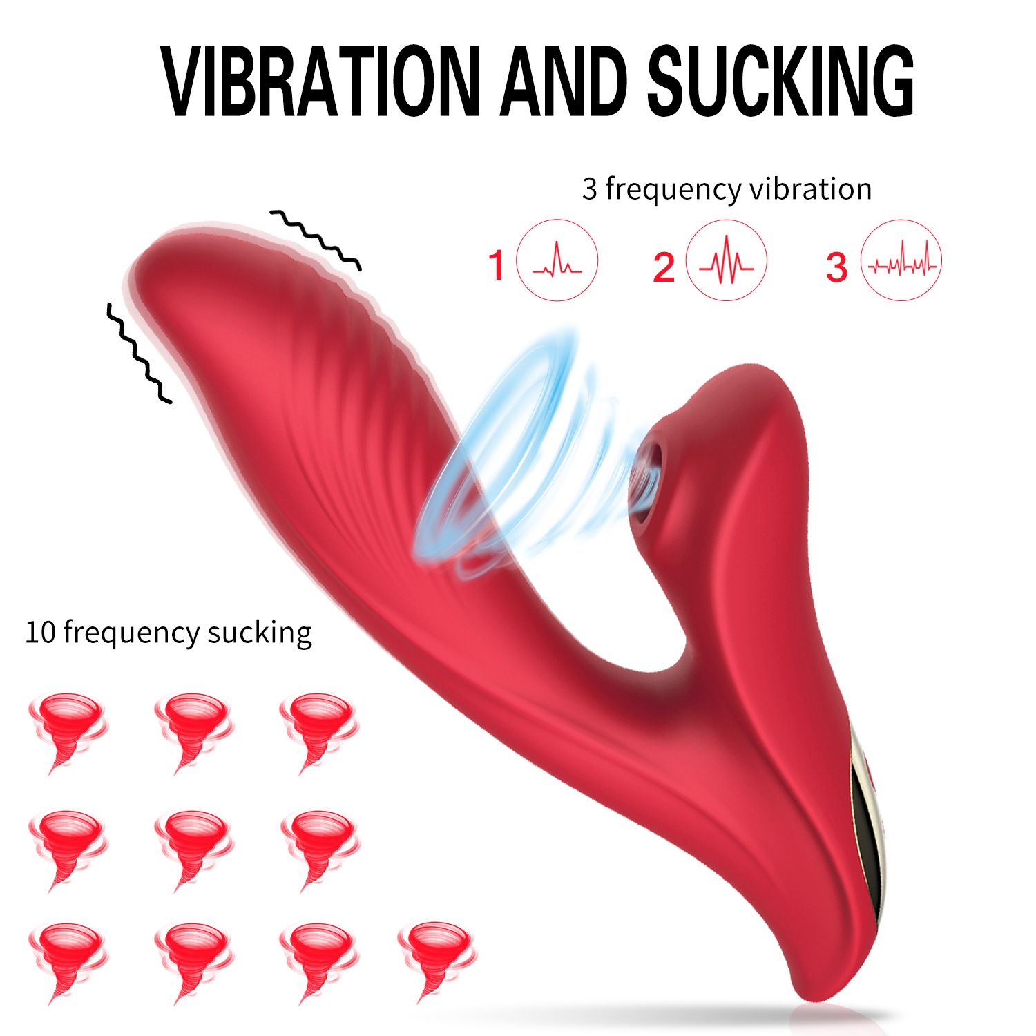 2-in-1 Sucking And Vibrating Wearbable Panty Vibrator - 