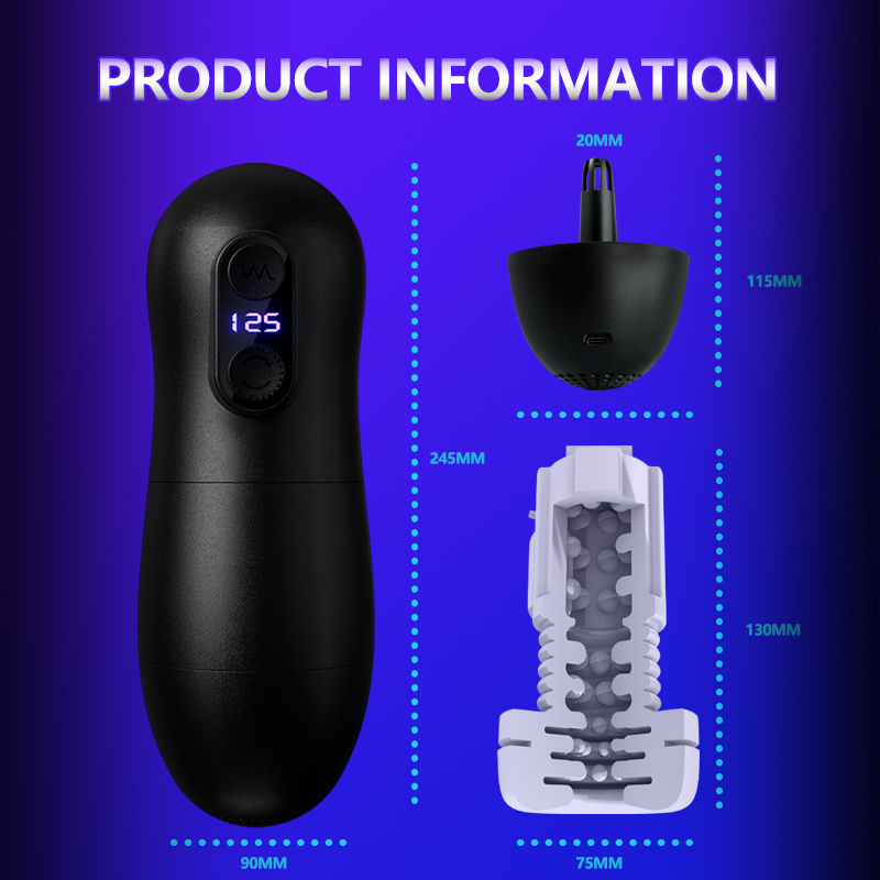 Diver Pro Heating Telescopic Sucking And Vibrating Male Mastubator - 