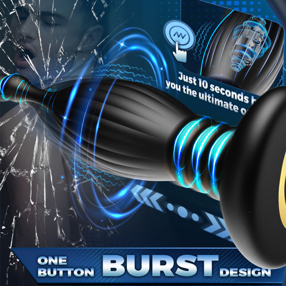 Lucas App Remote Control 2-in-1 Thrusting Anal Vibrator - 