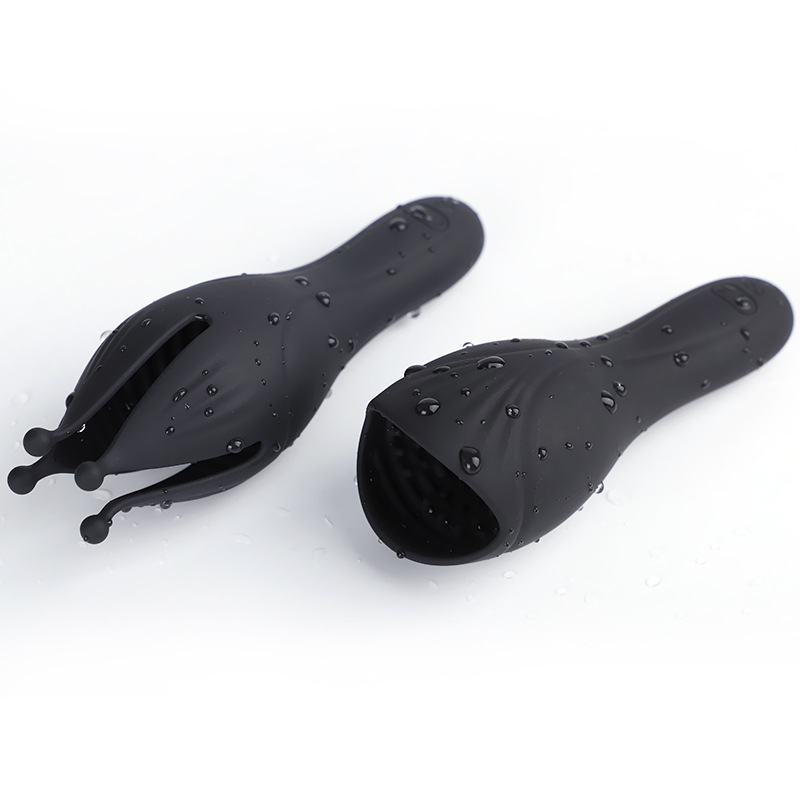 Male Glans Trainer Electric Masturbator 3D Realistic Textured Pulse Vibration Exercise Heating Male Strokers - 