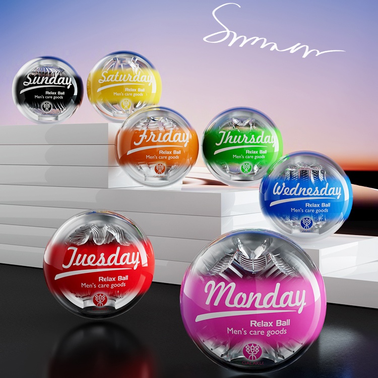 Relax Ball One Week Penis Trainer Portable Mini Male Masturbation Egg Series - 