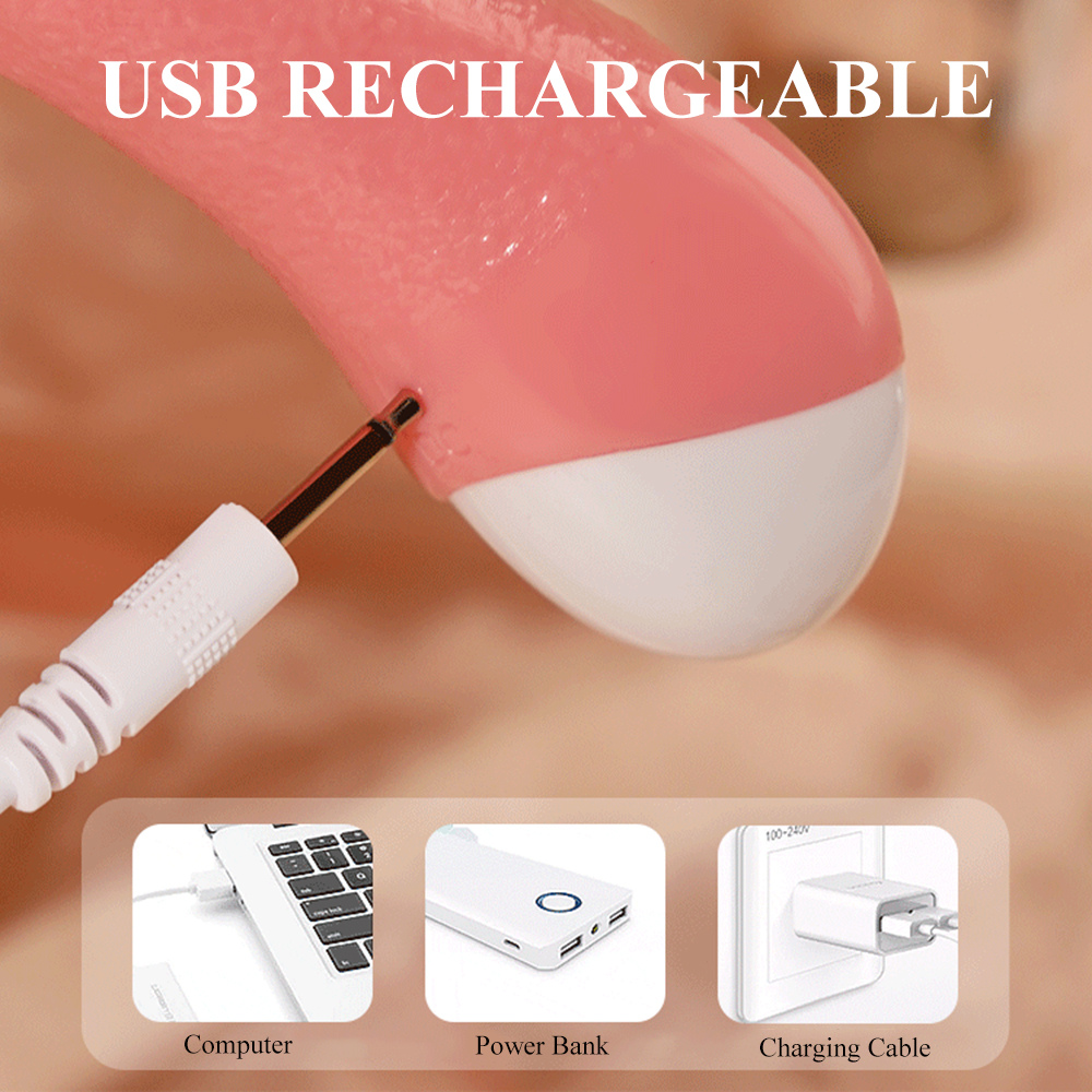 Tongue Licking Vibrator For Women G Spot Clitoral Stimulator - 