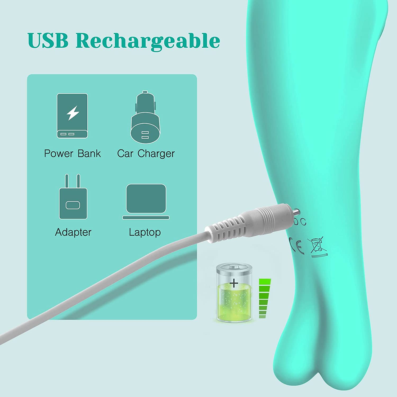 Clitoral Sucking Vibrator for Women, Clit Massaging Vibrating Toy with 10 Sucking Modes - 