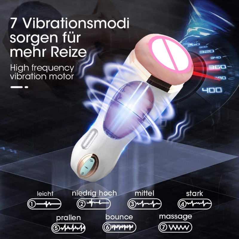 Full Automatic Telescopic Masturbation Aircraft Cup Men Toys - 