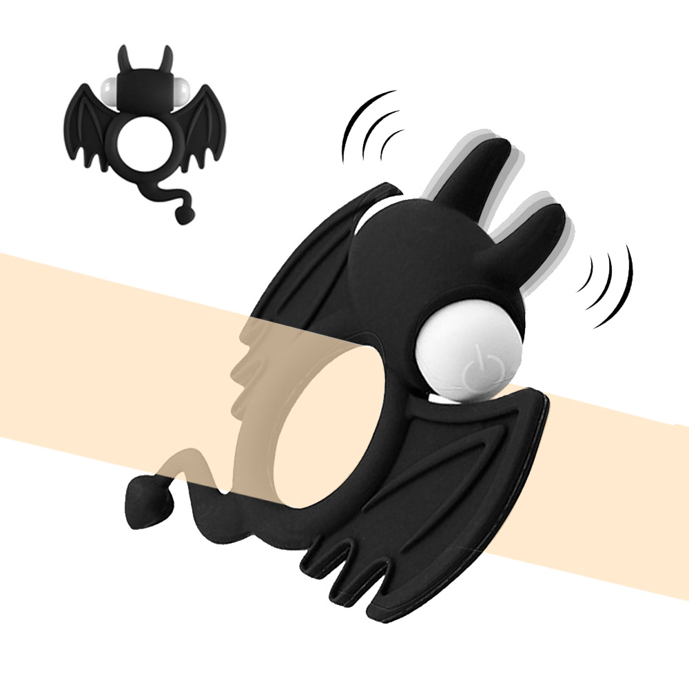 Bat Penis Ring Vibrator Delayed Ejaculation Sleeve Cock Ring For Men - 