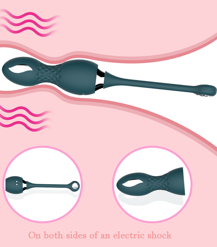 Wireless Remote Control Electric Shock Vibration Kegal Balls - 