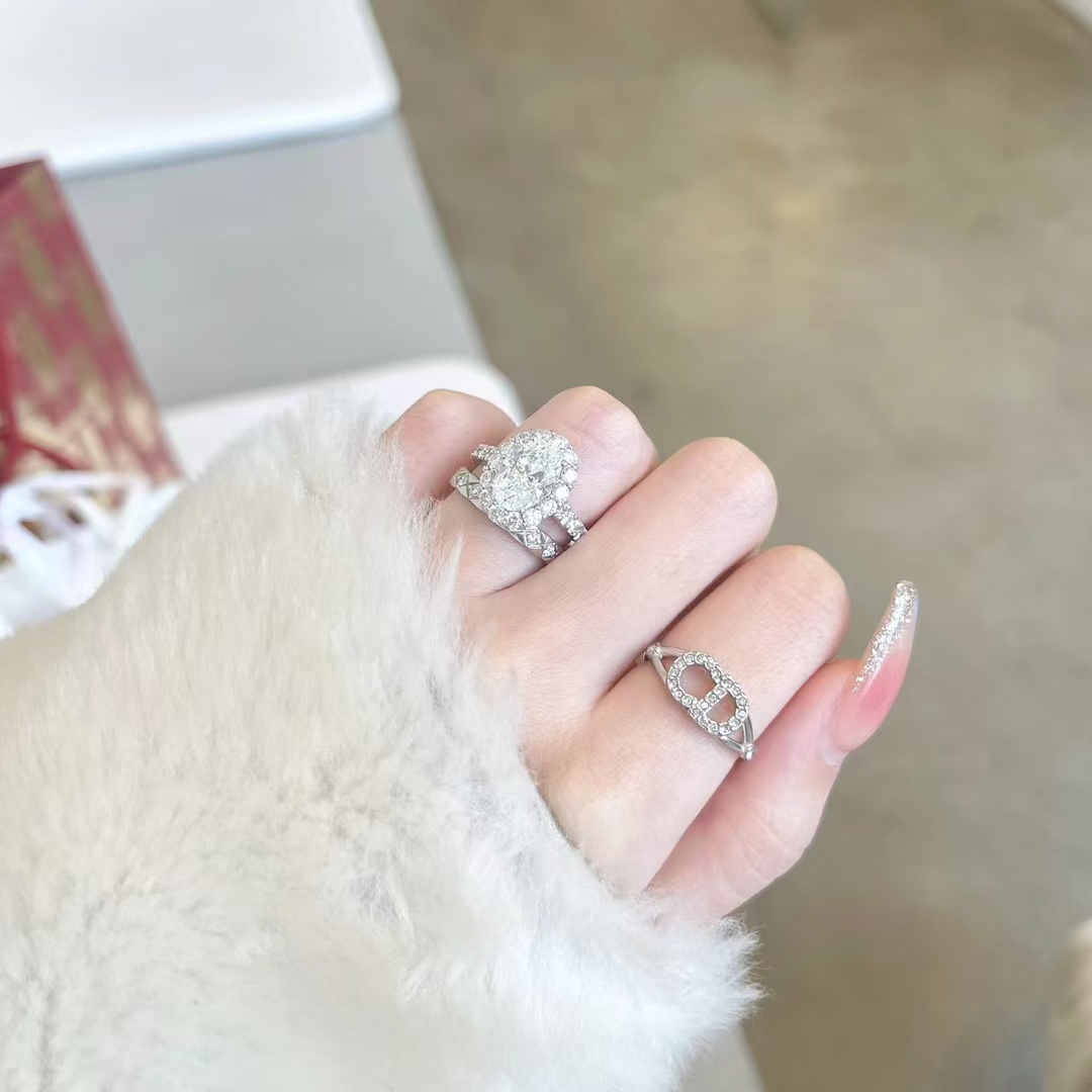 Replica Dior CD Paved Diamond Ring