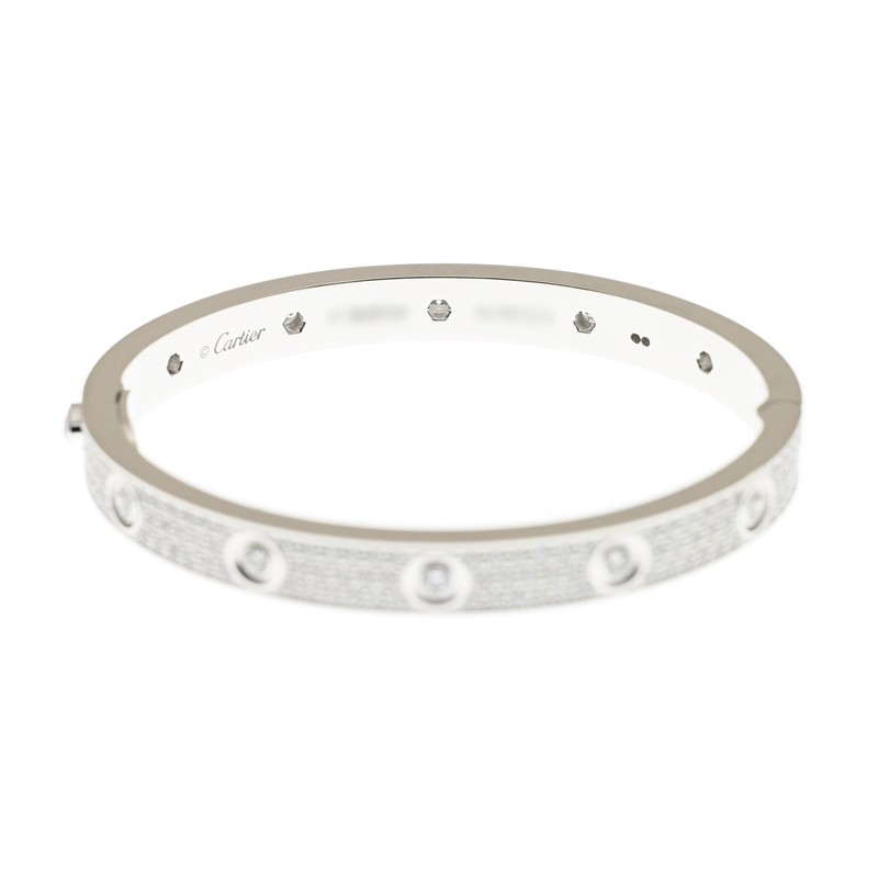 Replica NEW CARTIER LOVE BRACELET N6033602 18kt WHITE GOLD & DIAMONDS  SILVER