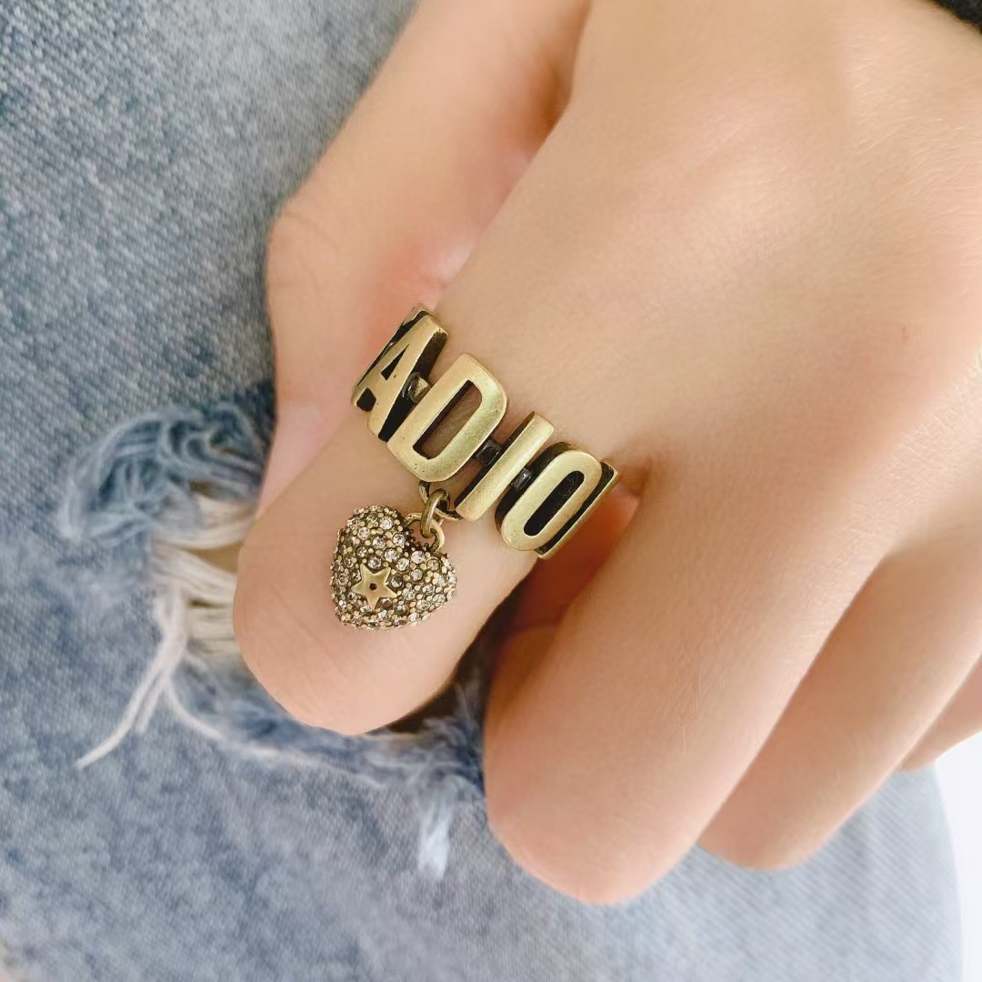 Replica Dior JADIOR Heart Dangle Ring