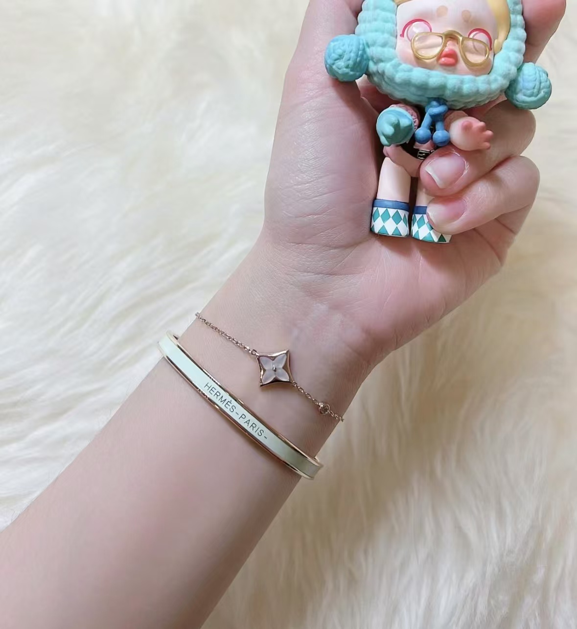 Replica Hermes Colorful Enamel Bracelet
