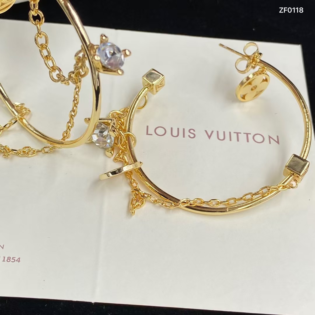 Replica Louis Vuitton Large C Hoop Earrings