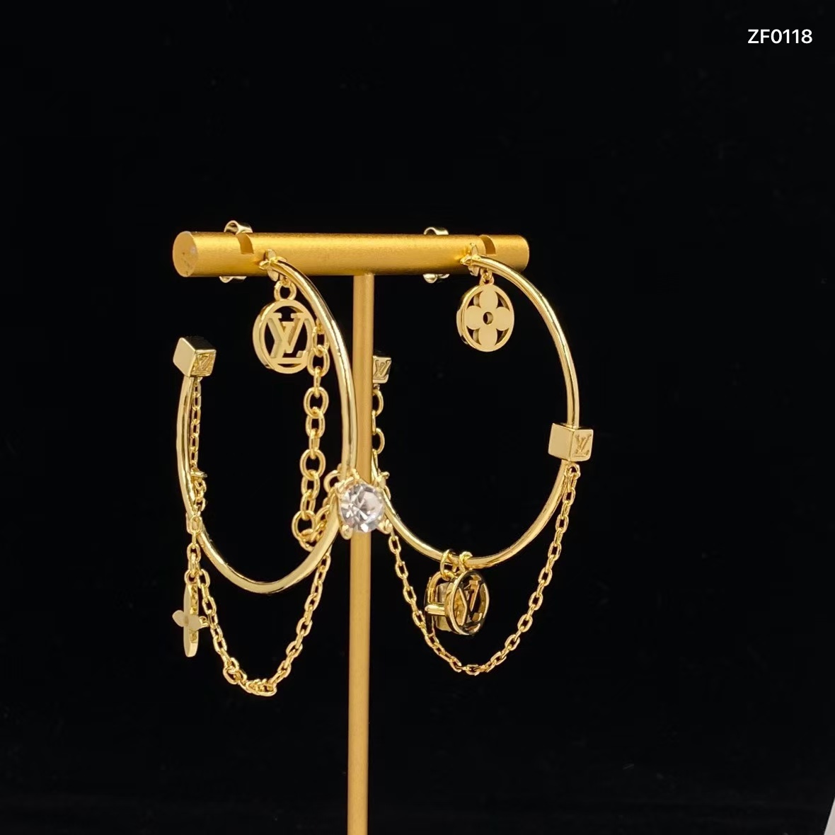Replica Louis Vuitton Large C Hoop Earrings